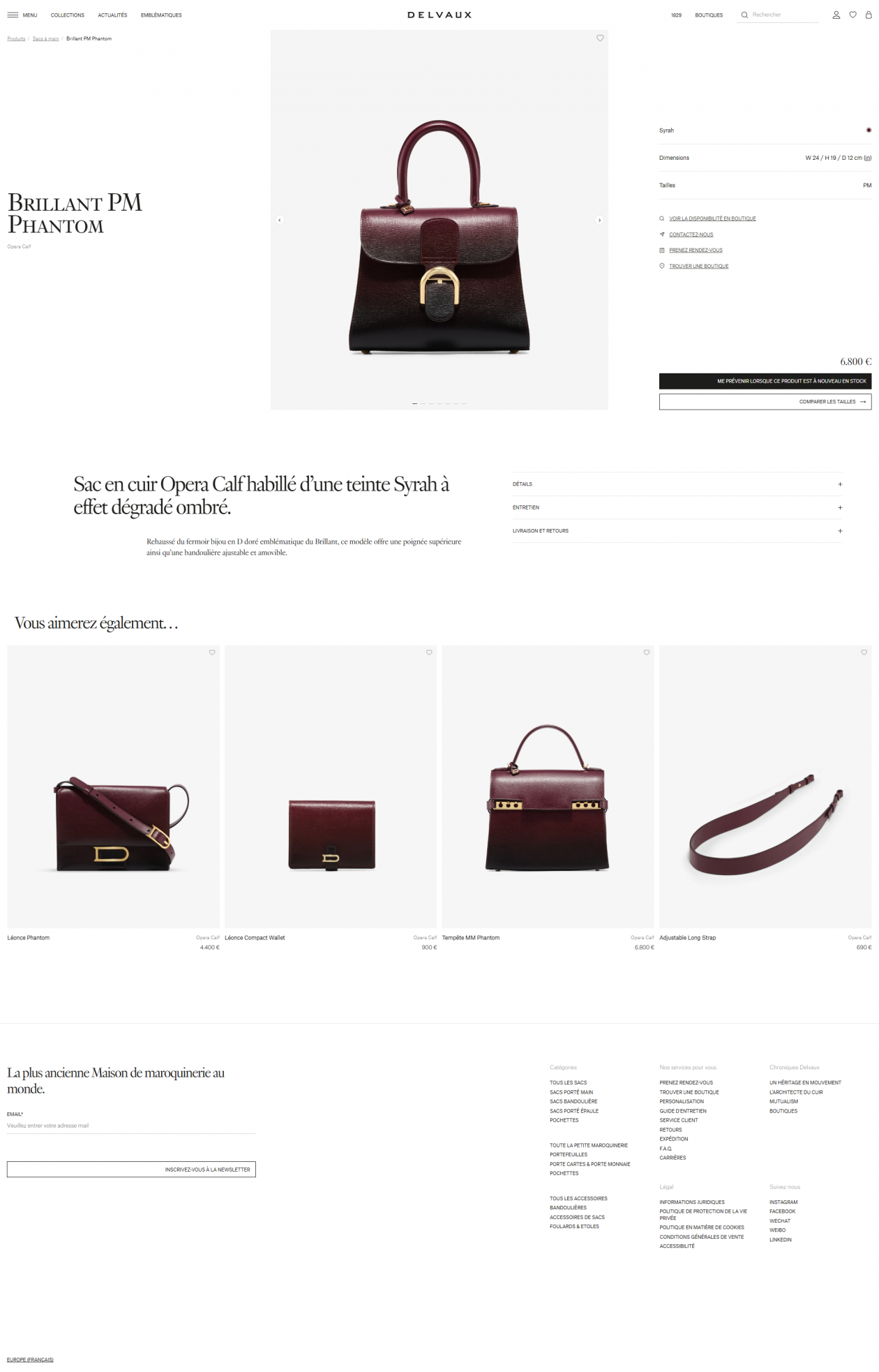 Page produit